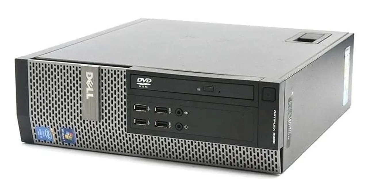 DELL OptiPlex 9020 Sff | i5-4590 | 8GB | 128GB SSD | W10 Pro - Voorkant met DVD-drive en USB-poorten