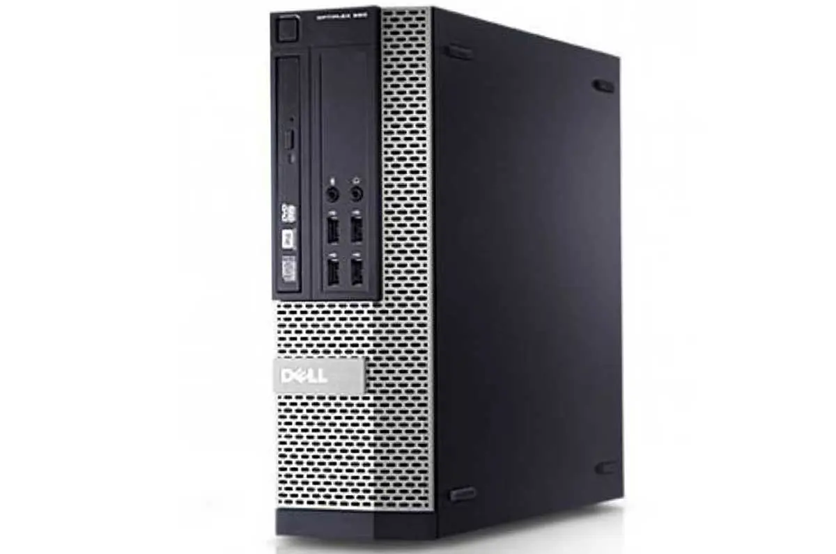 DELL OptiPlex 990 Sff Core-i5, voorkant met USB-poorten en audioansluitingen zichtbaar
