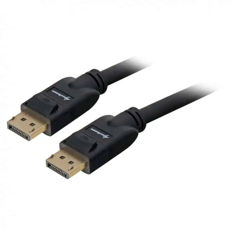 Sharkoon Displayport 1.3 4K 1m, zwart - DisplayPort-kabel met goudkleurige connectoren aan beide uiteinden