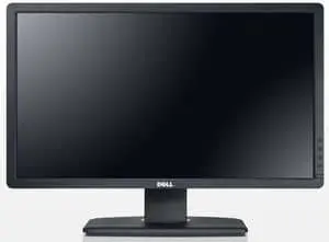 Dell Professional 21.5" (P2212H) monitor front view with black screen and stand