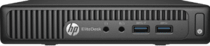HP EliteDesk 705 G3 Mini PC voorkant met USB-poorten en LED-indicatoren