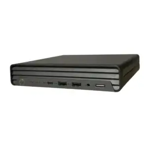 HP EliteDesk 805 G6 Mini Ryzen 3 4350GE - 16GB - 256GB Nvme SSD - Windows 11, achterkant met poorten zichtbaar