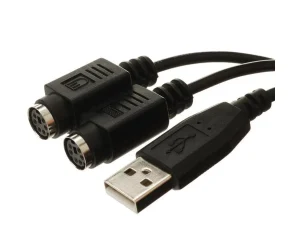 ICIDU C-707617 USB naar 2x PS_2 adapterkabel (19 cm)